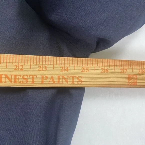 Harbor Master Trench Coat Mens Size 46 Navy Blue Wool Liner Made In USA - Picture 4 of 9